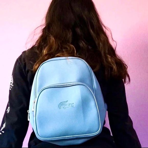 Vintage Lacoste Periwinkle Small Backpack - Picture 4 of 4